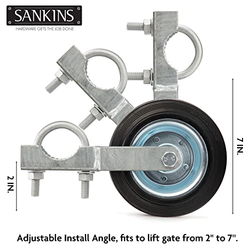 SANKINS Gate Support Wheel 6 Heavy Duty for Metal Swing Gates