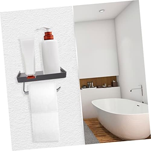 ABOOFAN Stainless Steel Toilet Paper Holder with Storage Shelf