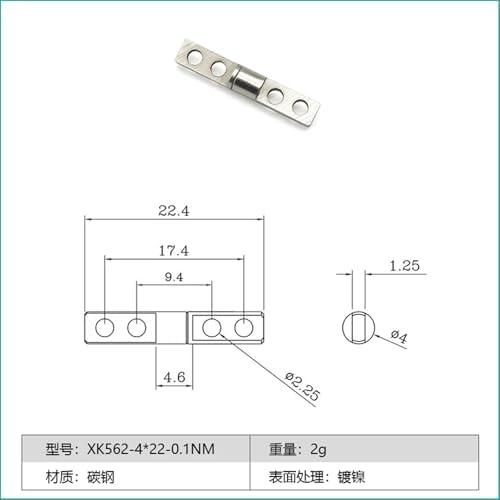FANGZHNHT Gate Hinges 4-22mm Precision Nickel Plated