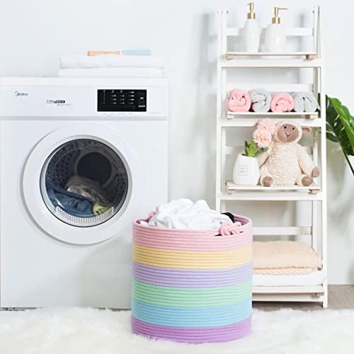 MINTWOOD Design 15 x 142 Cotton Rope Storage Basket