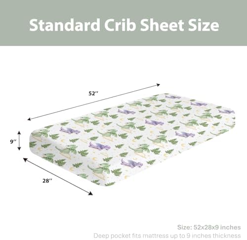 Fantasy Dragons Crib Sheets for Boy Girl 28x52 1