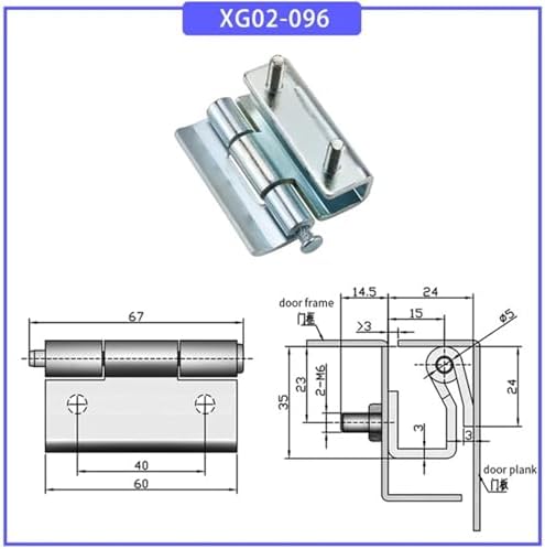 Iron Hinge for Outdoor Cabinet Doors and Industrial Boxes