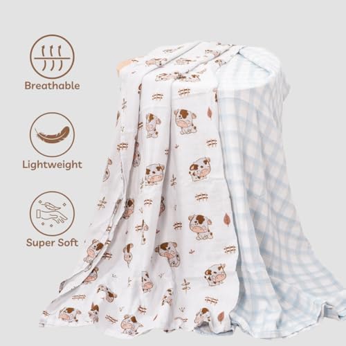 Forever Nook Baby Swaddle Blankets 3-Pack Set