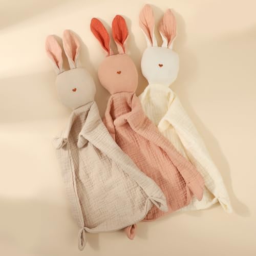 Insular Bunny Lovey Blanket - Organic Cotton Soft Breathable