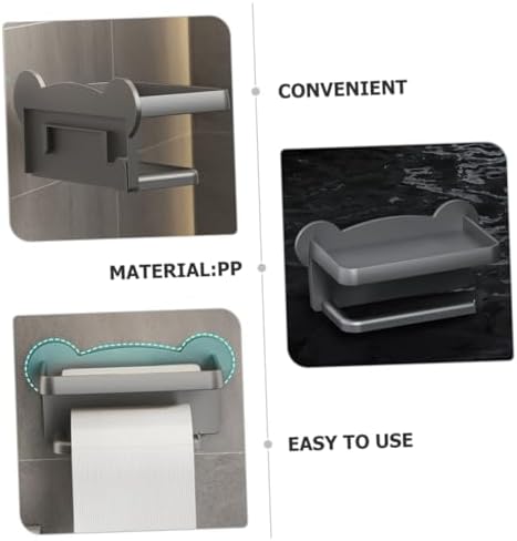 Mikikit Slim Wall-Mount Toilet Paper Holder