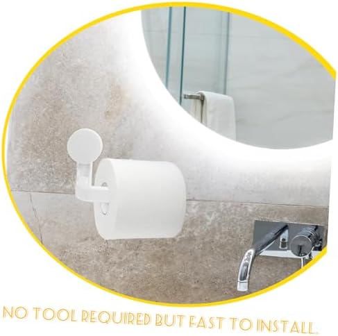 JECOMPRIS Suction Cup Toilet Tissue Holder