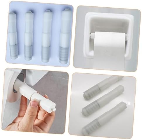 PHENOFICE 3pcs Toilet Paper Holder with Unique Axle Design