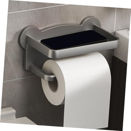 Chrome Toilet Paper Holder With Shelf Wall Mount