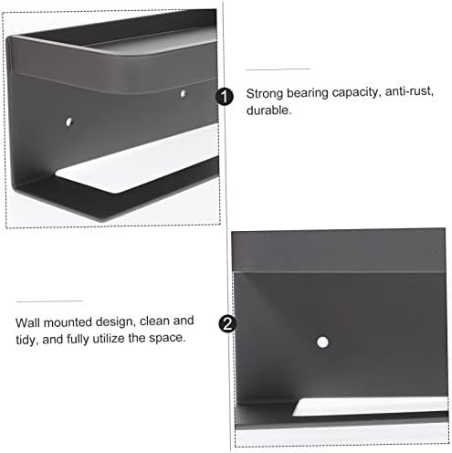 Stylish Aluminum Wall Mounted Tissue Holder with Shelf