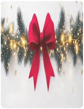 Wassud Christmas Garland Red Bow Crib Sheets Pack