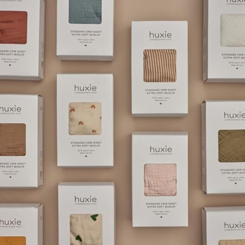 Huxie Organic Cotton Muslin Crib Sheet 28x52 Blush