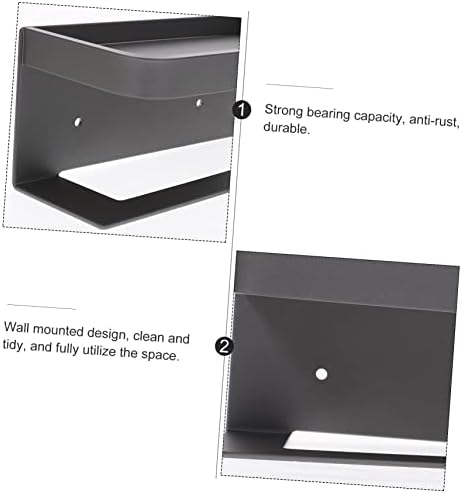 HOLIDYOYO Wall-Mounted Toilet Paper Holder with Shelf and Storage