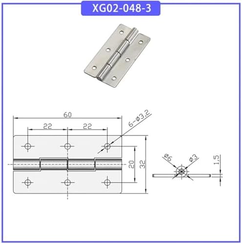 Stainless Steel Folding Hinge for Cabinet Doors