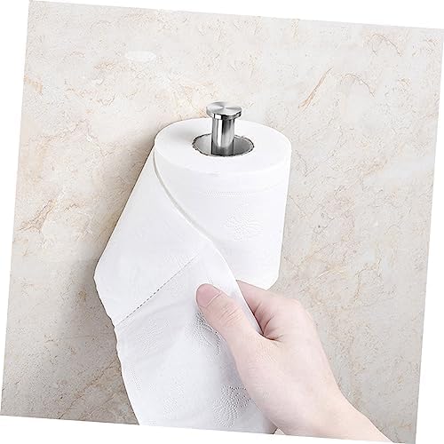 Homoyoyo Self-Adhesive Stainless Steel Paper Roll Holder for Bathroom