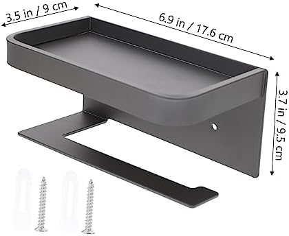 NULYLU Wall-Mounted Toilet Paper Holder with Shelf