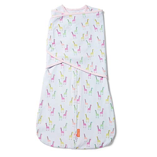 SwaddleMe Ingenuity Arms Free Swaddle Wrap - Extra Large Pink Giraffes