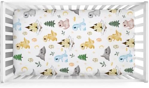 Hwmmbh Baby Dinosaurs Crib Sheet 52x28