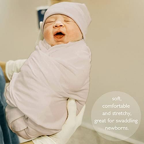 OWLOWLA Swaddle Blanket and Hat Set for Newborns