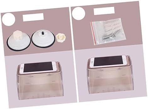 DOITOOL Toilet Paper Holder Wall-Mounted Tissue Box