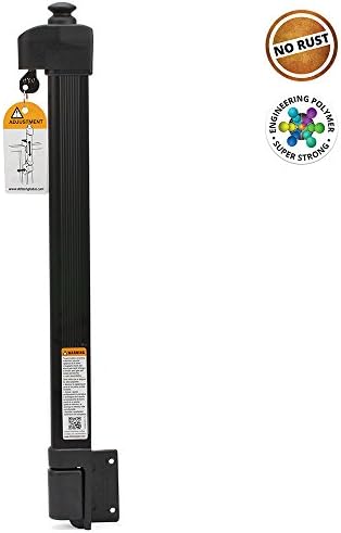 Kwikset MagnaLatch Pool Safety Latch for Gates 48 and Taller in Black