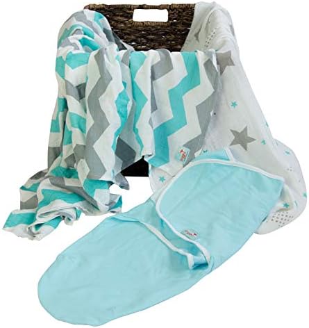 Natural Snuggles Bamboo Rayon Swaddle Wrap 3-Pack