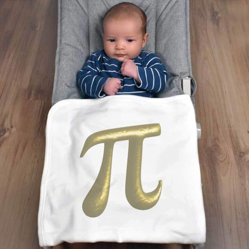 Azeeda Pi Symbol Cotton Baby Blanket Shawl