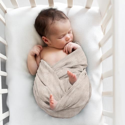 Baby Bright Swaddle Blanket - Cream 1