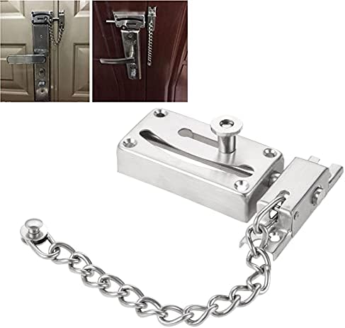 SHAUNI Heavy Duty Gate Latch with Anti-Theft Chain and Screw Hardware