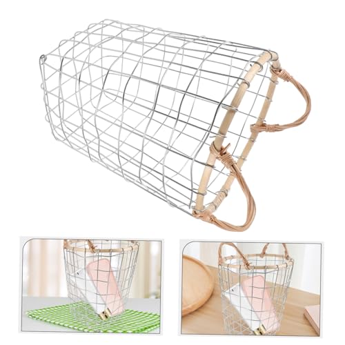 CHILDWEET Retro Woven Iron Wire Storage Basket