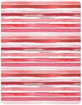 Gbjiemia Baby Crib Sheets Red Stripes for Boys Girls