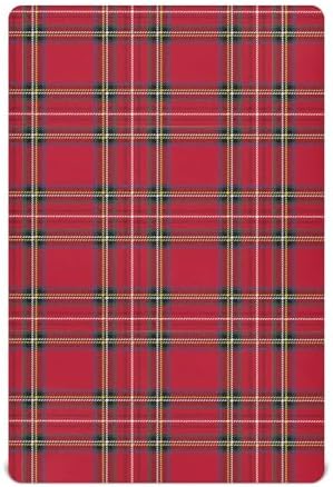 Joisal Red Check Crib Sheets Fitted Toddler Bedding