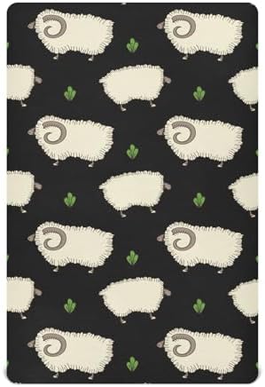 KICPOAY Fitted Crib Sheets with Elastic Band 1
