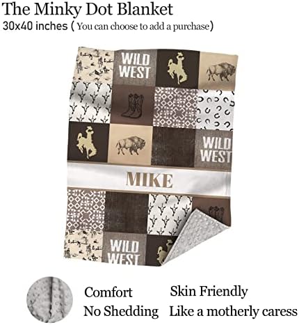 Personalized Western Cowboy Crib Sheets with Name