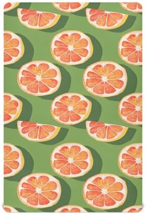 ALAZA Slices Whole Citrus Crib Sheets for Girls and Boys