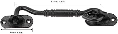 SHAUNI 201 Stainless Steel Hook and Eye Latch Gate Bolt