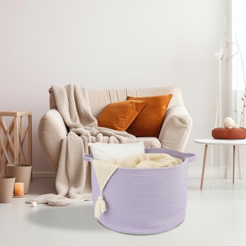 Large Cotton Rope Storage Basket for Kids and Baby