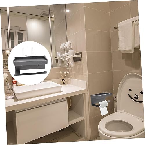 Gadpiparty Wall-Mounted Toilet Paper Holder with Shelf