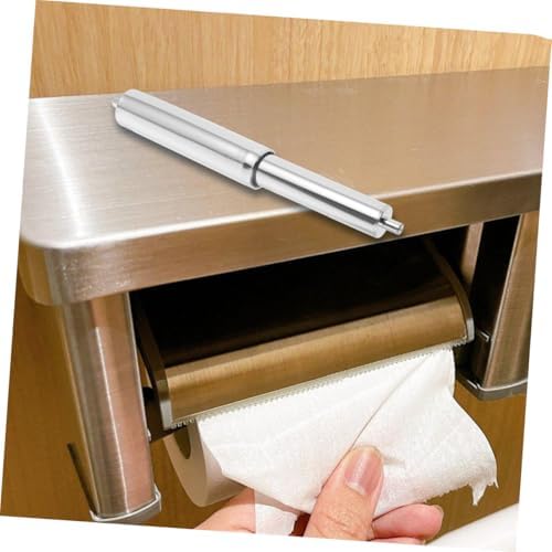 EXHUMKY 3PC Toilet Paper Holder Rod Replacement with Spring Spindle
