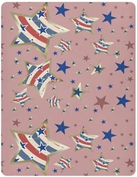 KICPOAY Fitted Crib Sheets with Star Pattern