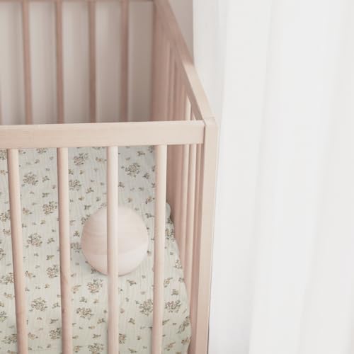 Dormlony Ultra Soft Flower Pattern Crib Sheets 2 Pack