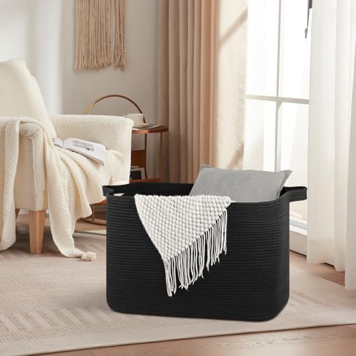 OIASKET 118L Extra Large Blanket Basket with Handle