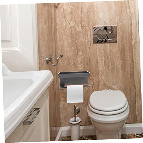 Gadpiparty Wall-Mounted Toilet Paper Holder with Shelf 1