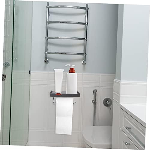 Cabilock Wall Mounted Toilet Paper Holder with Shelf