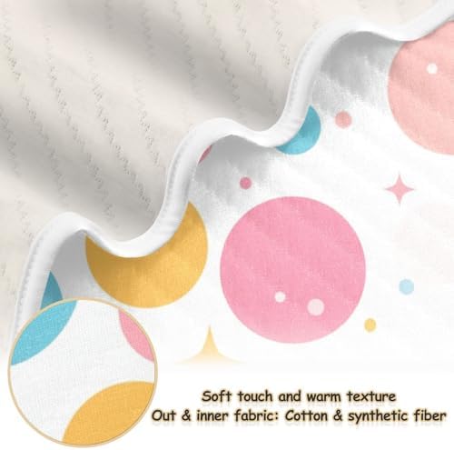 Sanluoli Cozy Cotton Muslin Swaddle Blanket 30x40in