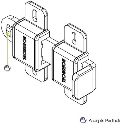 Barrette Outdoor Living Slide Bar Latch Black