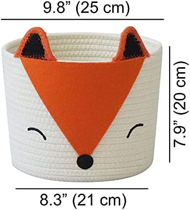TT Homewares Orange Fox Storage Basket - Small Multipurpose