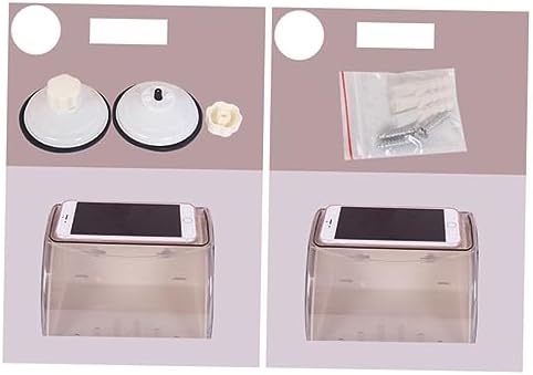 SEWOART Wall Mount Bathroom Tissue Holder with Suction Cup