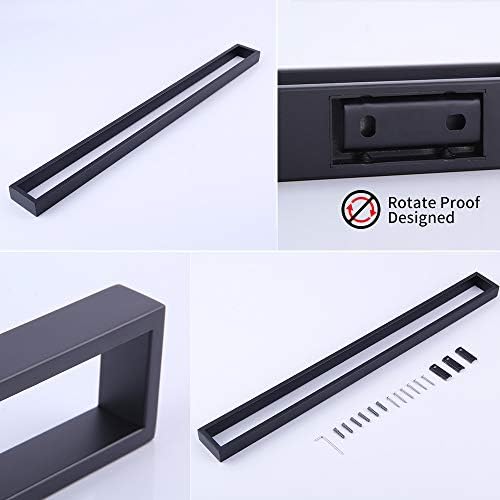 GERZWY 30-Inch Matte Black Towel Bar SUS 304 Stainless Steel