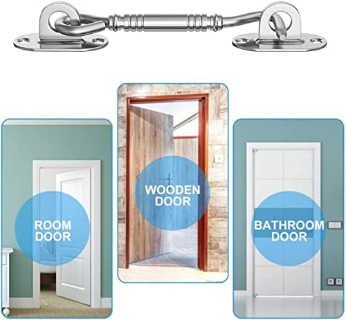 SHAUNI Gate Latch Hook Eye Lock 4pcs Set