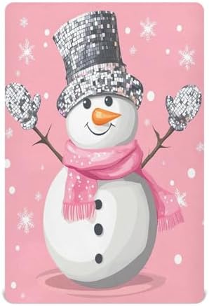 Wassud Snowman Disco Crib Sheets Set